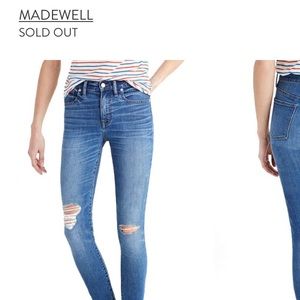 Madewell High Riser Skinny Skinny Crop Jeans